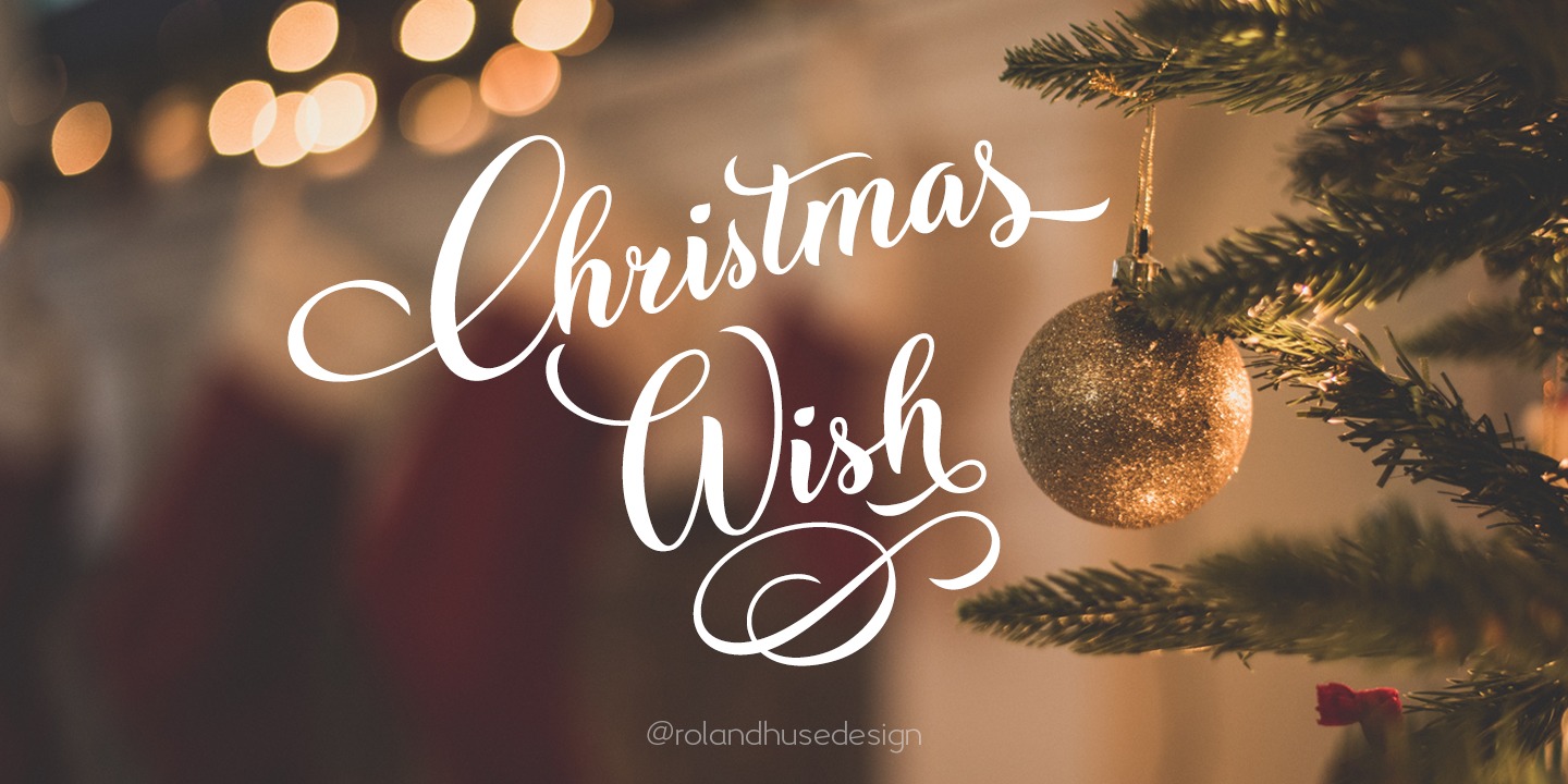 Пример шрифта Christmas Wish #4